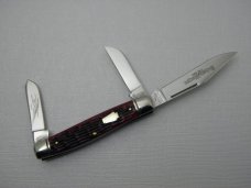 Schatt & Morgan, Keystone Series XVII Timeworn Red Jigged  Bone Stockman #043155: 2007