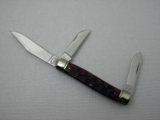 Schatt & Morgan, Keystone Series XVII Timeworn Red Jigged  Bone Stockman #043155: 2007