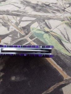 K'ROO CUSTOM BLADES -  Lany's Clip  - Purple C-Tek  Handles