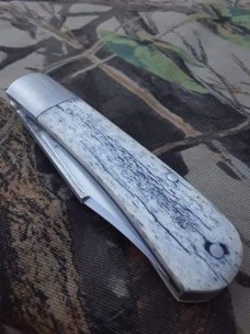 K'ROO CUSTOM BLADES - K'roo Clip  - Giraffe Bone Handles