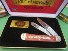 Case XX 130th Anniversary Red Smooth Bone Trapper Pattern # 6254 SS