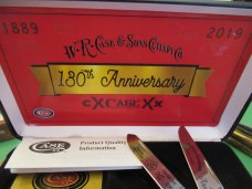 Case XX 130th Anniversary Red Smooth Bone Trapper Pattern # 6254 SS 