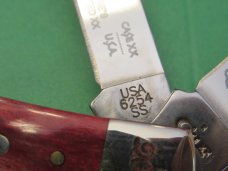Case XX 130th Anniversary Red Smooth Bone Trapper Pattern # 6254 SS 