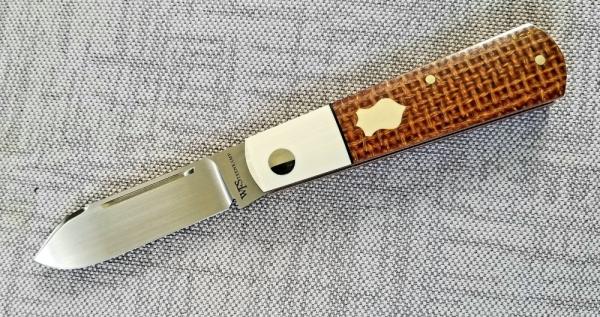 Steenkamp Custom Spear Barlow Knife,NEW,W/GEC SLIP,KEVLAR & G-10,Cpm-154,1 of 1 Steenkamp Custom Spear Barlow Knife,NEW,W/GEC SLIP,KEVLAR & G-10,Cpm-154,1 of 1