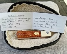 Steenkamp Custom Spear Barlow Knife,NEW,W/GEC SLIP,KEVLAR & G-10,Cpm-154,1 of 1