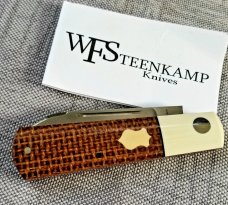 Steenkamp Custom Spear Barlow Knife,NEW,W/GEC SLIP,KEVLAR & G-10,Cpm-154,1 of 1