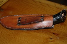 T. Openshaw antler horn handled hunting knife