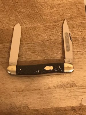 German Eye Moose with black bone handles
