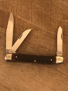 German Eye Bone Handled Stockman