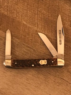 German Eye Bone Handled Stockman