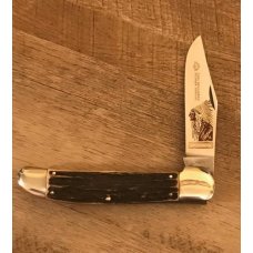 German Eye Big Chief Folding Hunter with stag handles