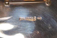 Zealandia silver and prehistoric walrus tusk pin