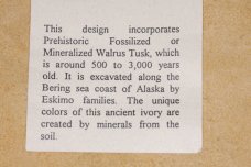 Zealandia silver and prehistoric walrus tusk pin