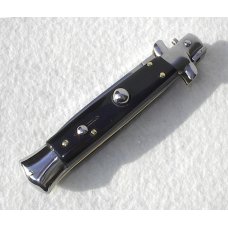 FRANK BELTRAME 8" COLTELLERIE ITALY BLACK ACRYLIC FLAT GRIND STILETTO