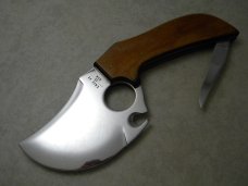 Case XX SS USA 9 Dot (1981) Wood Caribou Skinner Knife and Sheath - NIB