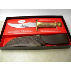 Case XX USA Stag Kodiak Hunter Fixed Blade Sheath Knife in Box c1979-1981