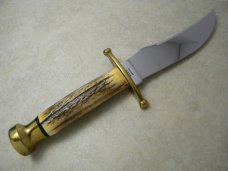 Case XX USA Stag Kodiak Hunter Fixed Blade Sheath Knife in Box c.1979-1981