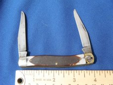 VINTAGE SCHRADE OLD TIMER 77OT USA FOLDING HUNTER MUSKRAT KNIFE, KNIVES, FOLDING POCKET KNIFE 