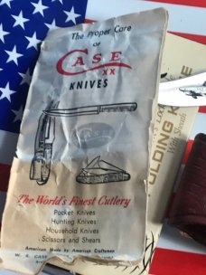 1980 Case xx Mako Shark Folding Hunter w/ Great Stag Handles (5158 LSSP) +Orig Sheath & Box -NOS