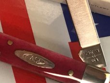 1980 Case xx USA Doctors Knife (SR6185 SSP) w/ Red Bone Handles -Great Snap -NO Wobble -NOS & NM