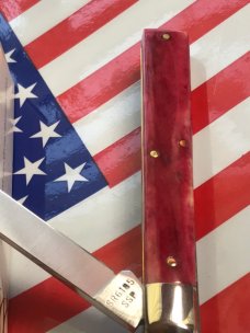 1980 Case xx USA Doctors Knife (SR6185 SSP) w/ Red Bone Handles -Great Snap -NO Wobble -NOS & NM