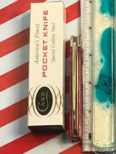1980 Case xx USA Doctors Knife (SR6185 SSP) w/ Red Bone Handles -Great Snap -NO Wobble -NOS & NM
