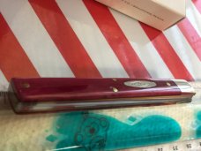 1980 Case xx USA Doctors Knife (SR6185 SSP) w/ Red Bone Handles -Great Snap -NO Wobble -NOS & NM