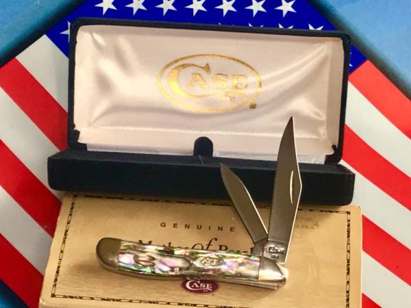 Case xx (MDL# AV8220SS) w/ Genuine Paua Shell Abalone Handles -NOS & Mint Case xx (MDL# AV8220SS) w/ Genuine Paua Shell Abalone Handles -NOS & Mint