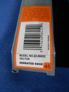 GERBER Vector knife Serrated Edge folding pocket knife  Model 8452   NOS/NIB