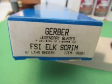 Gerber Ivory Micarta Elk  Scene Model FS1