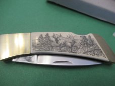 Gerber Ivory Micarta Elk  Scene Model FS1
