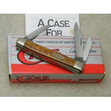Case XX Bradford PA USA 1991 Curly Maple 7333 SS Tiny Stockman Knife NIB