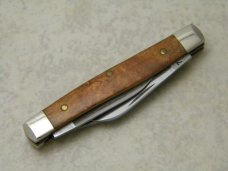 Case XX Bradford PA USA 1991 Curly Maple 7333 SS Tiny Stockman Knife NIB