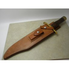 Randall Model 12-11quot Smithsonian Bowie 1960s Fixed Blade Knife w Johnson Rough Back Sheath