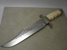 Harold Corby Ivory Yenzen Bowie Fixed Blade Sheath Knife c.1976