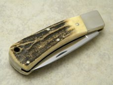 Hen & Rooster Rostfrei Solingen Germany Stag 1 Blade Jack Knife