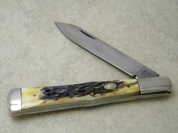 Cripple Creek Old Fort TN USA by Bob Cargill Stag Large Coke Bottle Knife