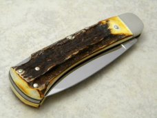 Boker Solingen Germany Stainless Tree Brand Classic 4100 Stag Lockback Knife