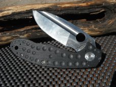 Spyderco Schempp C151GTIP Titanium Knife G-10 and Titanium Folding Tactical Knife