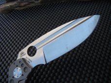 Spyderco Schempp C151GTIP Titanium Knife.  G-10 and Titanium Folding Tactical Knife
