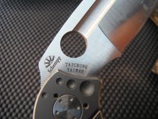 Spyderco Schempp C151GTIP Titanium Knife.  G-10 and Titanium Folding Tactical Knife