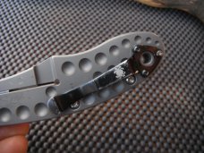 Spyderco Schempp C151GTIP Titanium Knife.  G-10 and Titanium Folding Tactical Knife