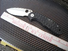 Spyderco Schempp C151GTIP Titanium Knife.  G-10 and Titanium Folding Tactical Knife
