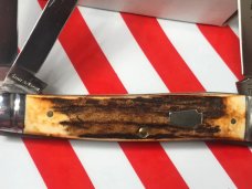 Schatt & Morgan Coles Whittler Knife w/ Super Genuine Torched Stag Horn Handles -1 of 30 -NOS & NM