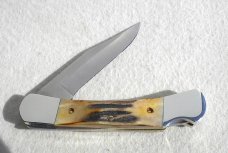 RARE 1989 CASE XX USA GENUINE STAG 51139L LARGE 5" LOCKBACK KNIFE - W/BOX, SHEATH & PAPERS