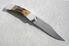 RARE 1989 CASE XX USA GENUINE STAG 51139L LARGE 5" LOCKBACK KNIFE - W/BOX, SHEATH & PAPERS