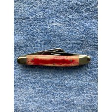 Case XX 10 Dot USA SR63471/2 Red Bone Folding Pocketknife