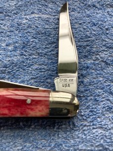 Case XX  10 Dot USA SR63471/2 Red Bone Folding Pocketknife