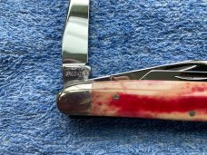 Case XX  10 Dot USA SR63471/2 Red Bone Folding Pocketknife
