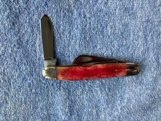 Case XX  10 Dot USA SR63471/2 Red Bone Folding Pocketknife